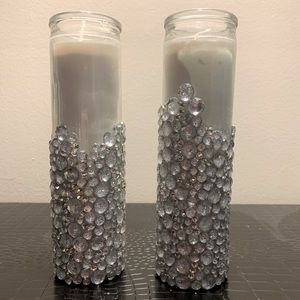 Glam candles bling candles